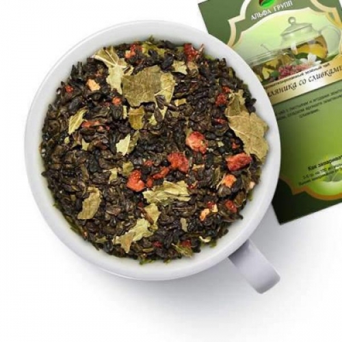 Чай зелёный «Земляника со сливками»